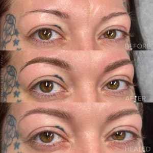 Eyebrow Tattoo result by Happy Brows & Lashes in Amarillo, TX