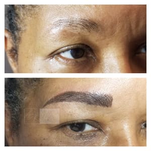 Eyebrow Tattoo result by Harlequin Beauty Co in Newtown, PA