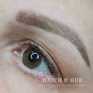Eyebrow Tattoo result by Hatch & Hue Cosmetic Tattooing in Woodstock, CT