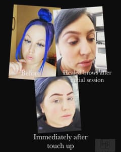 Eyebrow Tattoo result by Haus Of She in Arlington, TX
