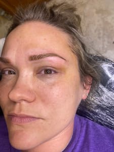 Eyebrow Tattoo result by Haus Of She in Arlington, TX
