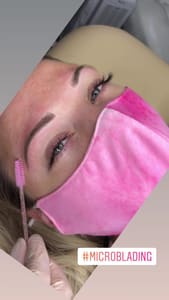 Eyebrow Tattoo result by Haven Esthetics in Cary, NC