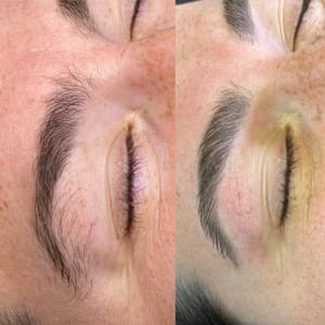 Eyebrow Tattoo result by Haven Esthetics in Cary, NC