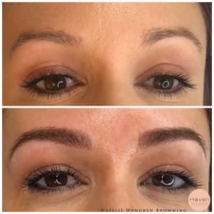 Eyebrow Tattoo result by Haven- Microblading, Skin & Wax Studio in Grass Valley, CA
