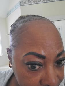 Eyebrow Tattoo result by Haylee Mel Cosmetic Tattoo in Baton Rouge, LA