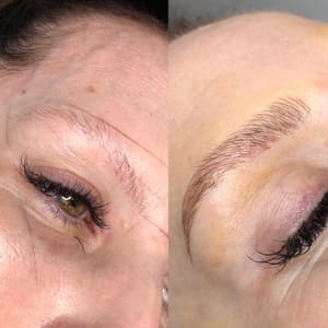 Eyebrow Tattoo result by Hazel Eyes Esthetics in Lehi, UT