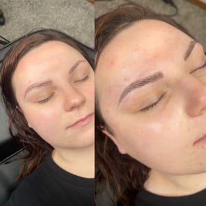 Eyebrow Tattoo result by Hazel Eyes Esthetics in Lehi, UT