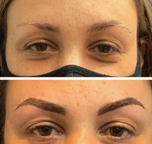 Eyebrow Tattoo result by HB Permanent Beauty in Palos Heights, IL