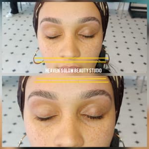 Eyebrow Tattoo result by Heaven's Glow Beauty Studio in Cincinnati, OH