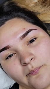 Eyebrow Tattoo result by Her Brows By Ludda in Stockton, CA
