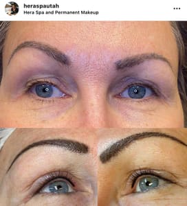 Eyebrow Tattoo result by Hera Spa and Permanent Makeup in Leeds, UT