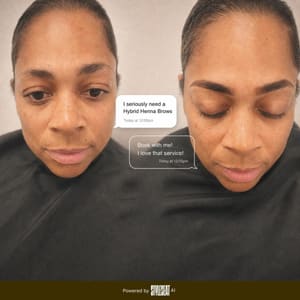 Eyebrow Tattoo result by Herhighness Aesthetics in Farmers Branch, TX