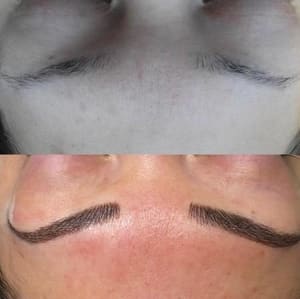 Eyebrow Tattoo result by Hermosa Beauty Lounge in Chino, CA