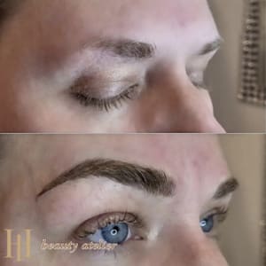 Eyebrow Tattoo result by HH Beauty Atelier in Falls Church, VA