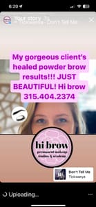 Eyebrow Tattoo result by Hi Brow Permanent Makeup Studios & Academy in St Augustine, FL