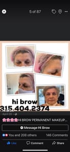 Eyebrow Tattoo result by Hi Brow Permanent Makeup Studios & Academy in St Augustine, FL