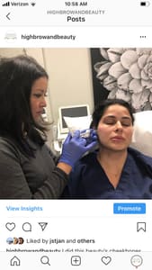 Eyebrow Tattoo result by High Brow and Beauty Cosmetic Services in Mamaroneck, NY