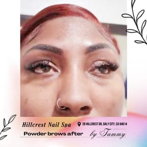 Eyebrow Tattoo result by Hillcrest Nail Spa in Daly City, CA
