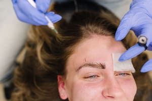 Eyebrow Tattoo result by Hillery Nielsen Beauty Ink in Providence, UT