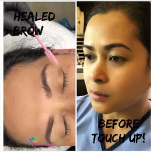 Eyebrow Tattoo result by Hinemoa Cosmetic Tattoo in Las Vegas, NV