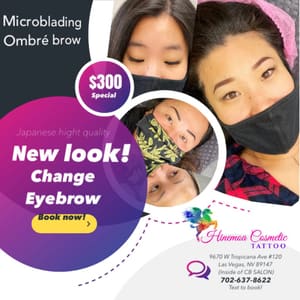Eyebrow Tattoo result by Hinemoa Cosmetic Tattoo in Las Vegas, NV