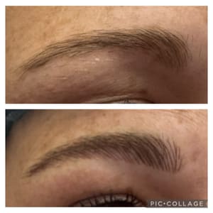 Eyebrow Tattoo result by HIS & Her Design Studio in Grand Island, NE
