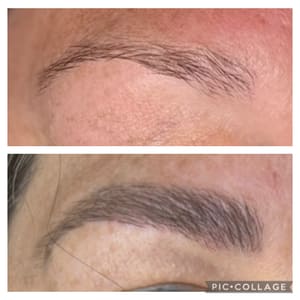 Eyebrow Tattoo result by HIS & Her Design Studio in Grand Island, NE