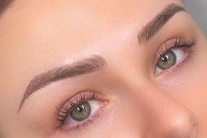 Eyebrow Tattoo result by HLB Lash Extensions and Brow Microblading in Roseville, CA