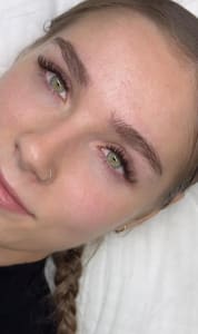 Eyebrow Tattoo result by HLB Lash Extensions and Brow Microblading in Roseville, CA