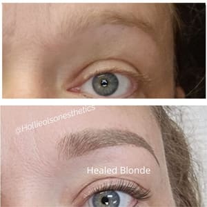 Eyebrow Tattoo result by Hollie Olson Esthetics and Permanent Makeup in Camas, WA
