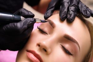 Eyebrow Tattoo result by Hollywood Makeup School And Permanent Makeup Academy in Los Angeles, CA