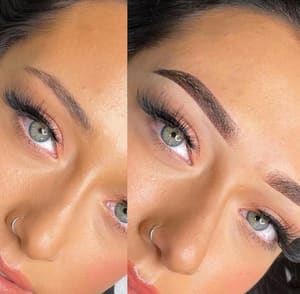 Eyebrow Tattoo result by Hollywood Makeup Studio in Los Angeles, CA
