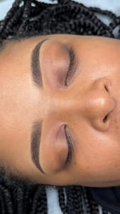 Eyebrow Tattoo result by HolyBrows & Beauty PMU Studio in Leominster, MA