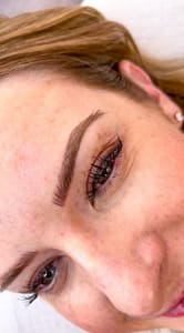 Eyebrow Tattoo result by Honey Aesthetics in Salt Lake City, UT