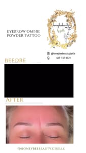 Eyebrow Tattoo result by Honey bee beauty by Giselle in Midland, TX