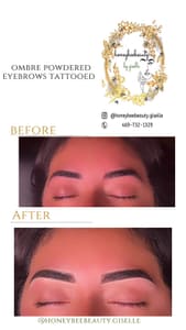 Eyebrow Tattoo result by Honey bee beauty by Giselle in Midland, TX