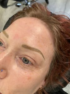 Eyebrow Tattoo result by Honey Studios in Rochester, NY