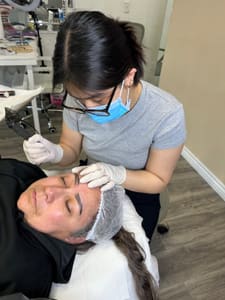 Eyebrow Tattoo result by Hong Cuc Microblading Eyebrow Eyeliner Lip Removal Tattoo Skins Tags plasma Skincare lashes Training Westminster Ca in Westminster, CA