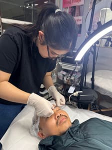 Eyebrow Tattoo result by Hong Cuc Microblading Eyebrow Eyeliner Lip Removal Tattoo Skins Tags plasma Skincare lashes Training Westminster Ca in Westminster, CA