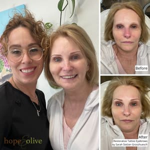 Eyebrow Tattoo result by Hope and Olive Inc. in Howard, WI