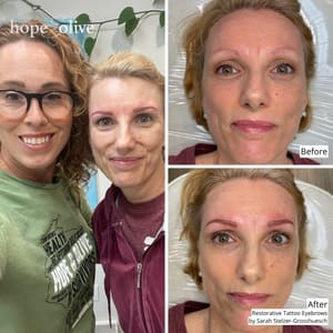 Eyebrow Tattoo result by Hope and Olive Inc. in Howard, WI