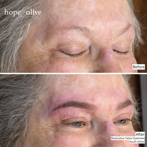 Eyebrow Tattoo result by Hope and Olive Inc. in Howard, WI
