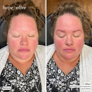 Eyebrow Tattoo result by Hope and Olive Inc. in Howard, WI