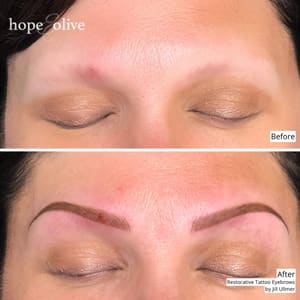 Eyebrow Tattoo result by Hope and Olive Inc. in Howard, WI
