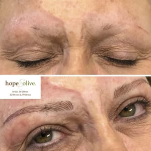 Eyebrow Tattoo result by Hope and Olive Inc. in Howard, WI