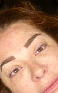 Eyebrow Tattoo result by Hot As Kell Cosmetic Tattoo in Marathon, FL