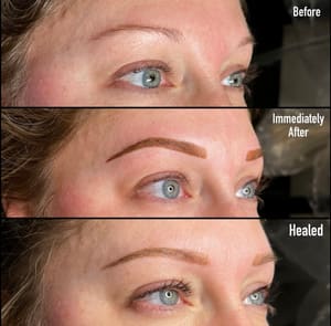 Eyebrow Tattoo result by Hot As Kell Cosmetic Tattoo in Marathon, FL