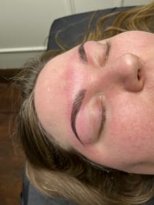 Eyebrow Tattoo result by Houston Wax Studio in Webster, TX