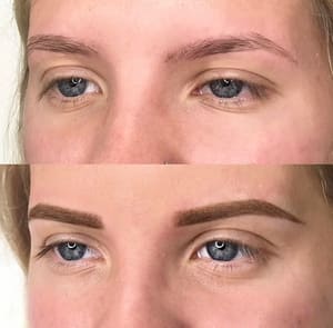 Eyebrow Tattoo result by Hummingbird Studio in Kokomo, IN
