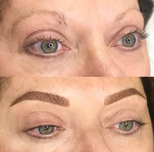 Eyebrow Tattoo result by Hummingbird Studio in Kokomo, IN